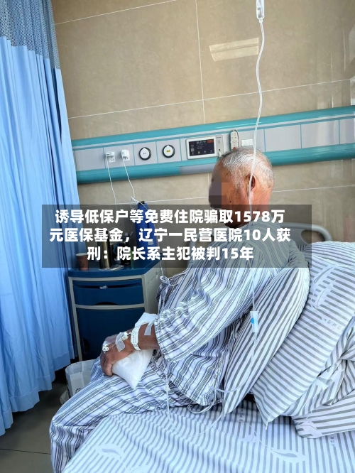 诱导低保户等免费住院骗取1578万元医保基金，辽宁一民营医院10人获刑：院长系主犯被判15年-第2张图片